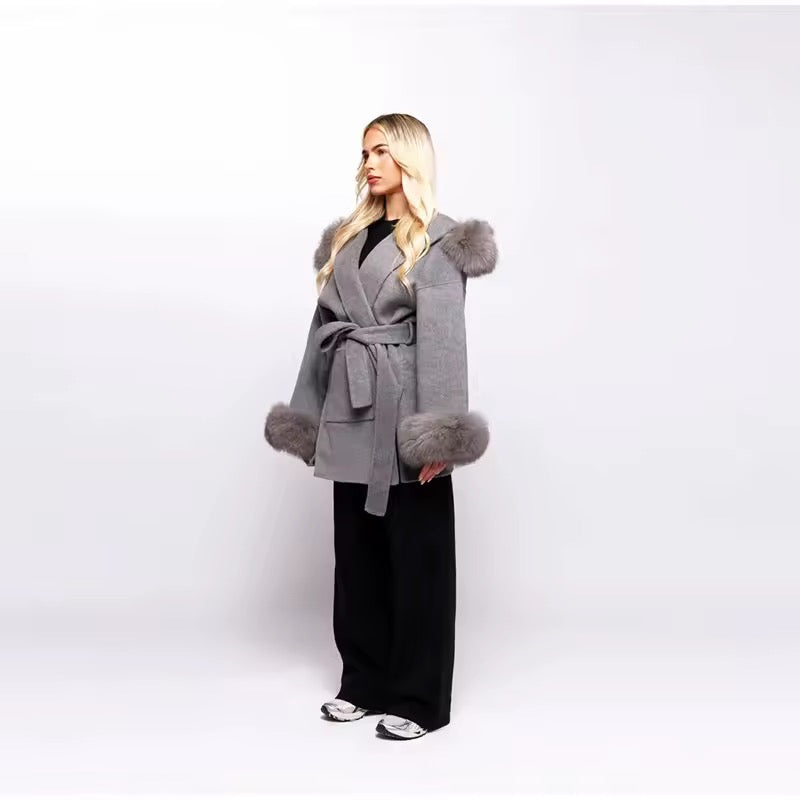 Monaco Luxe Coat with Faux Fur