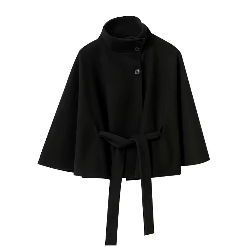 Marceline Belted Cape Jacket