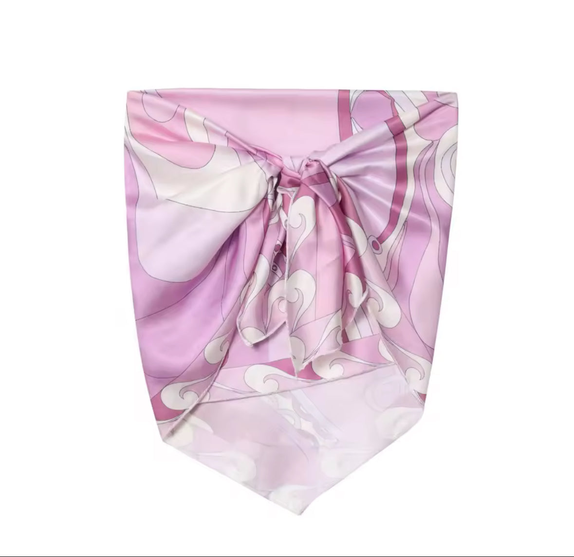 Amara Lilac Swirl Strapless Maxi Set