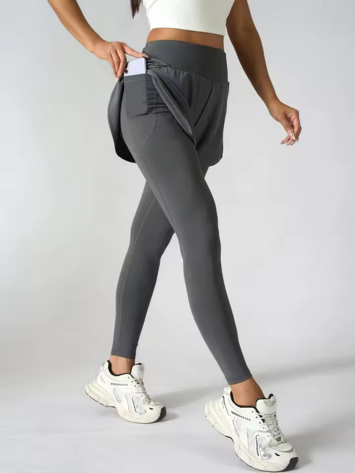 SYLA Veil Leggings – 2-in-1 Skirted Performance Pants