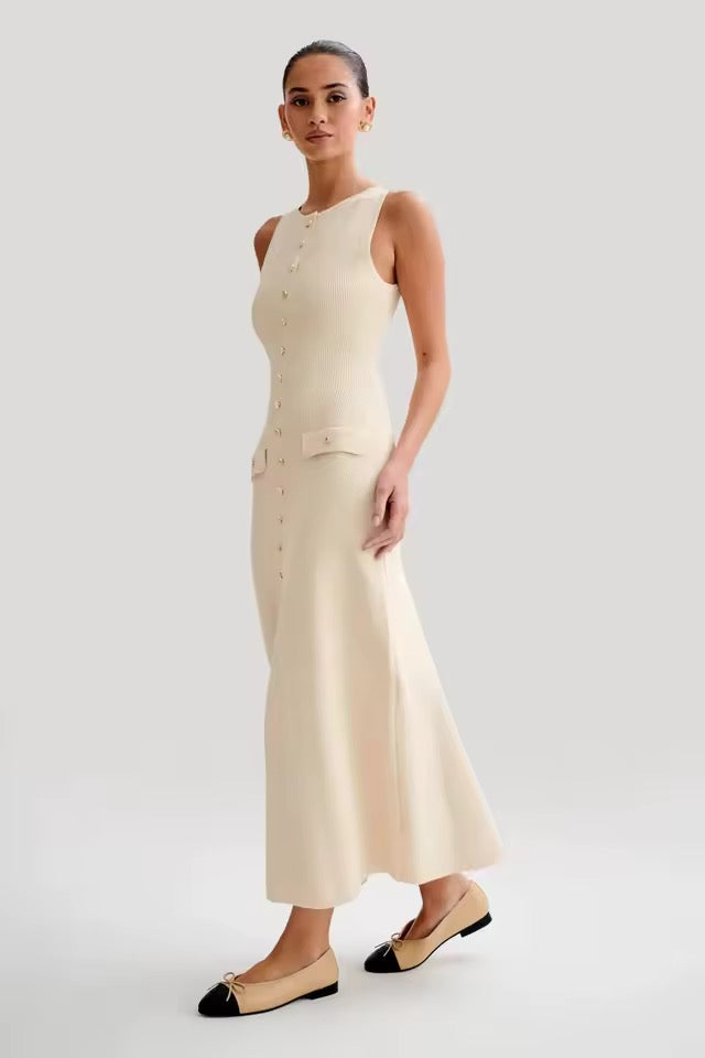 Madison Buttoned Maxi Dress