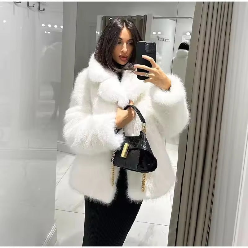 Lune Faux Fur Maxi Coat