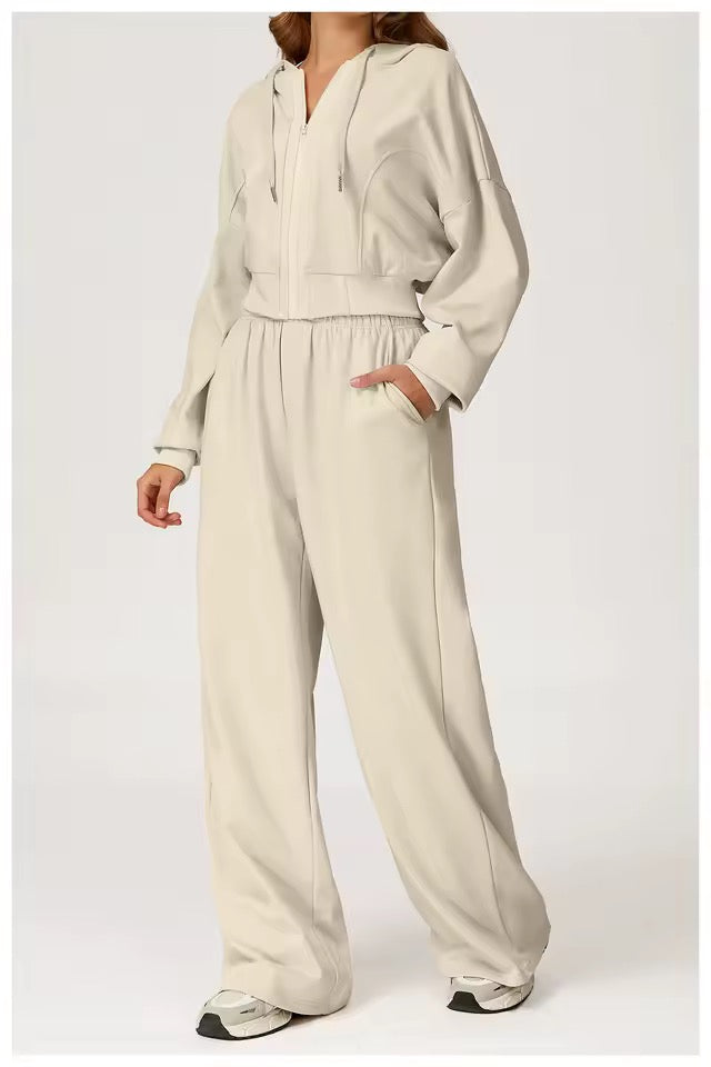 SYLA Cozy Motion 2-Piece Set – Zip Hoodie + SweatPants