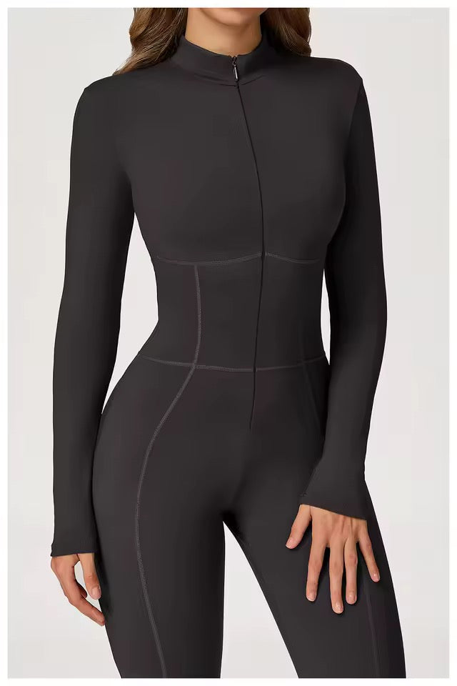 SYLA Axis Suit – Sculpting Zip One Piece Jumpsuit