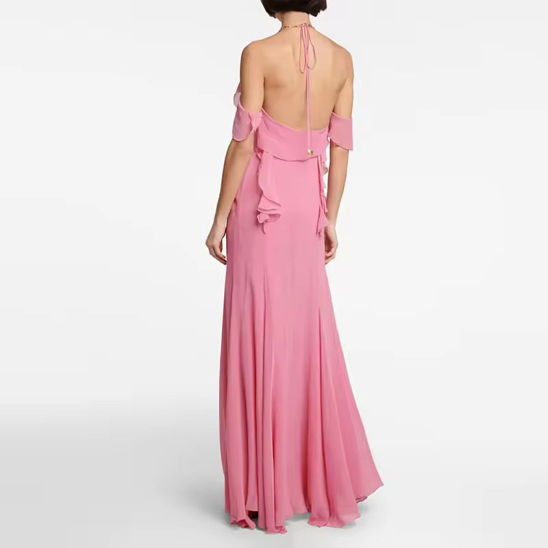 Amira Cascade Ruffle Maxi Dress