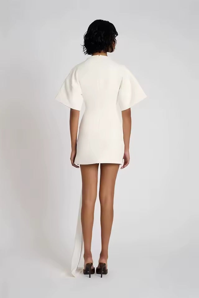 Élise Draped Accent Mini Dress