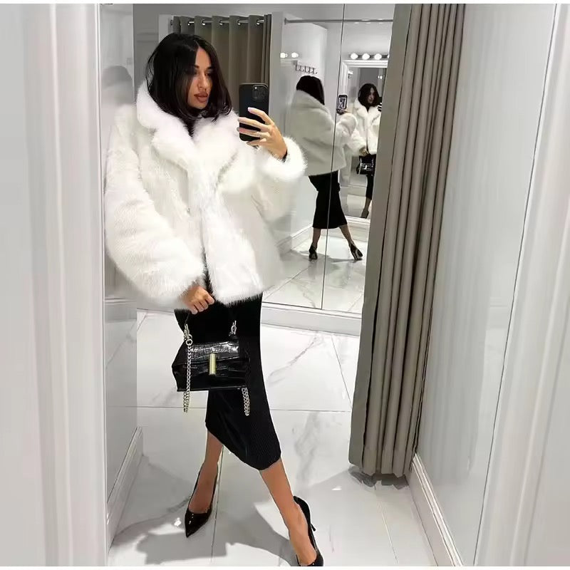 Lune Faux Fur Maxi Coat