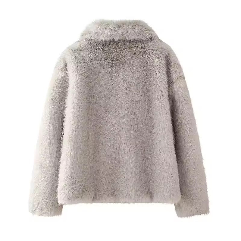 Lune Faux Fur Maxi Coat