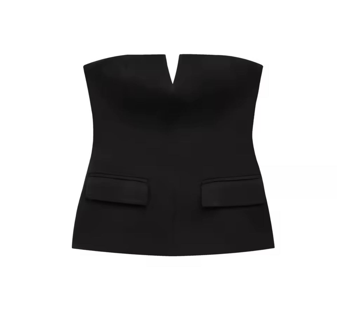 Celine Structured Strapless Pocket Corset Top