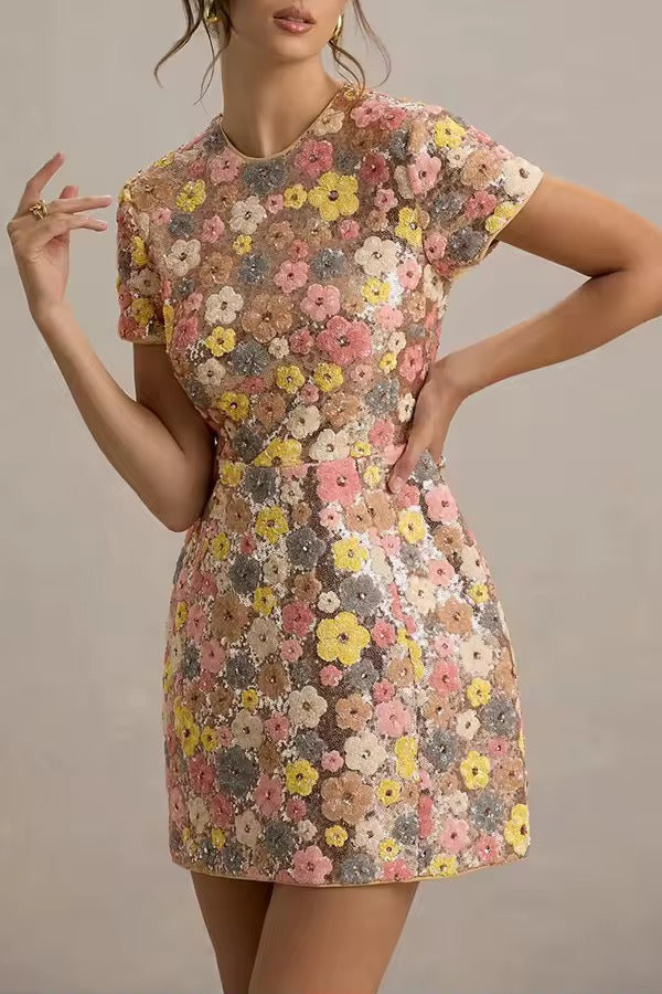 Améliane Floral A-Line Mini Dress