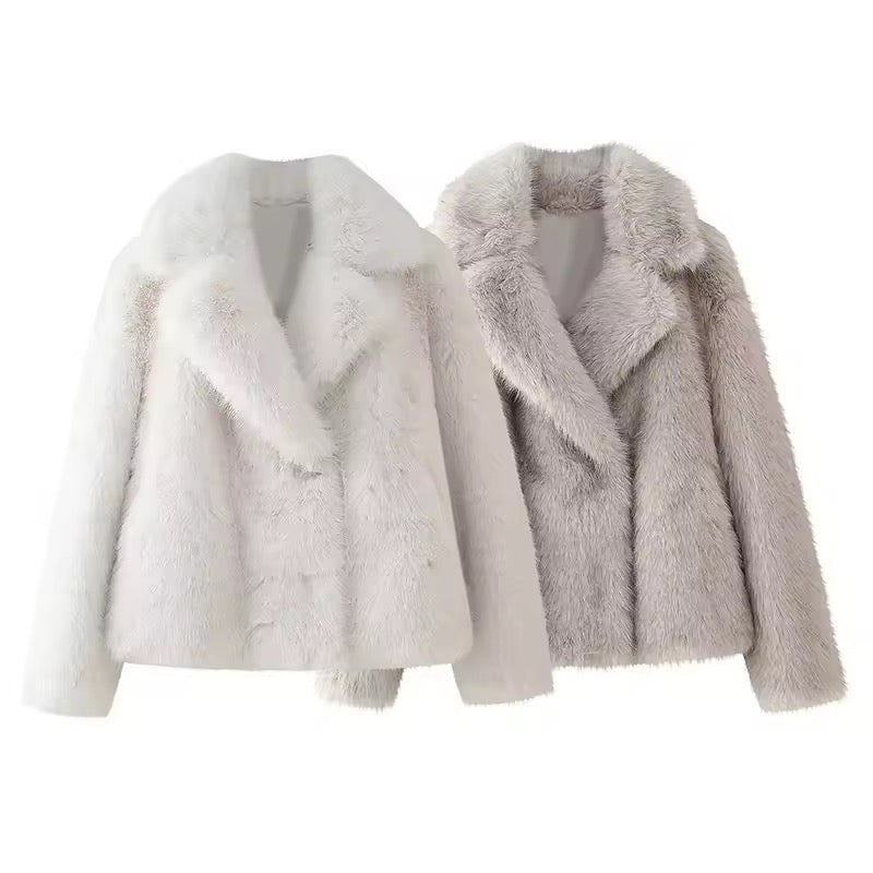 Lune Faux Fur Maxi Coat