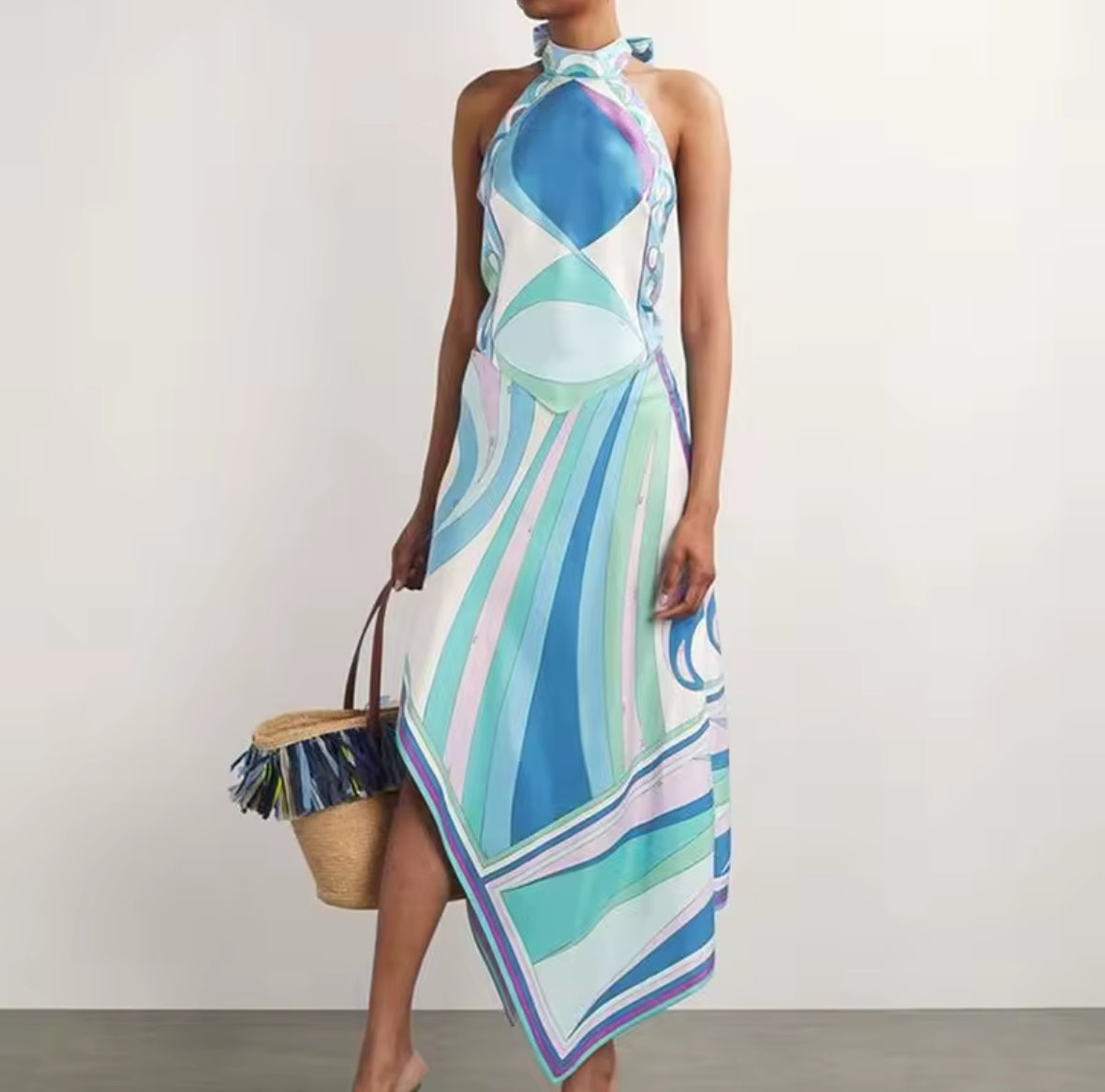 Elara Back-Tie Skirt Set