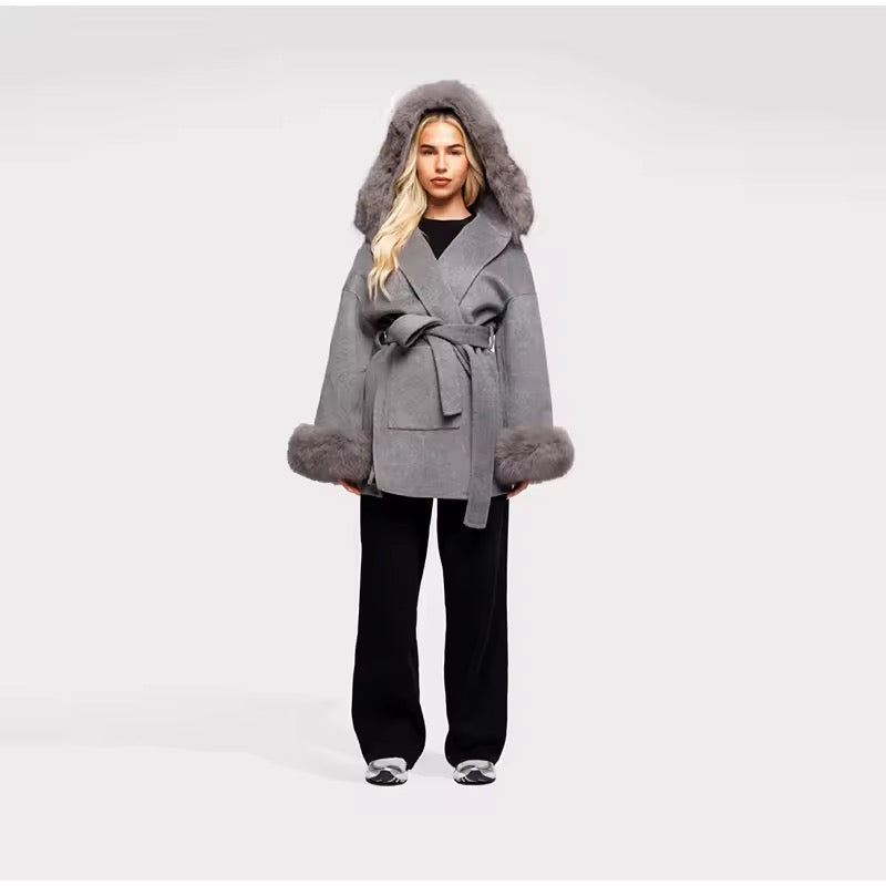 Monaco Luxe Coat with Faux Fur