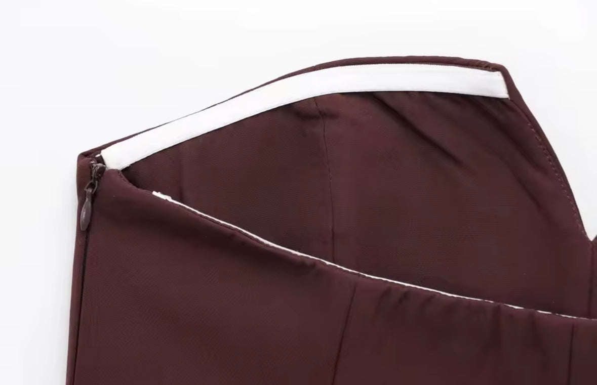 Celine Structured Strapless Pocket Corset Top