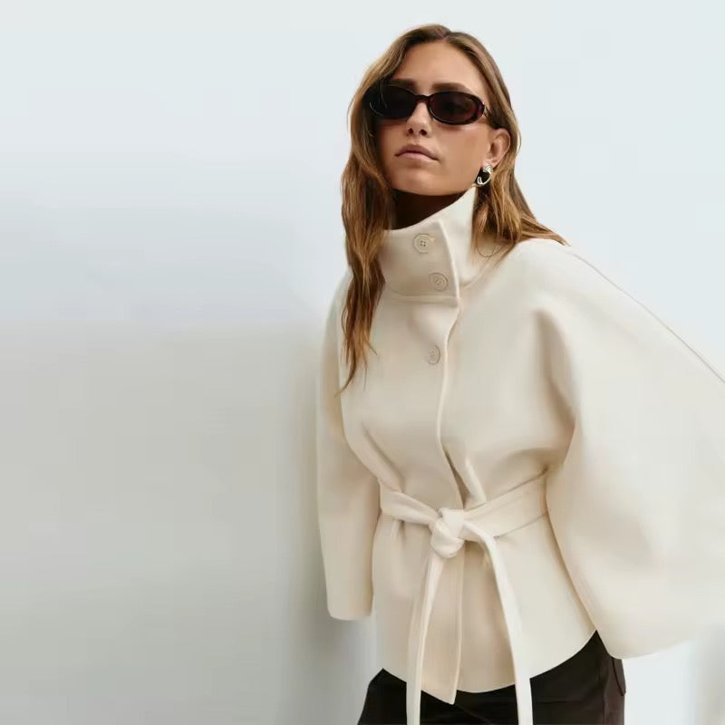 Marceline Belted Cape Jacket