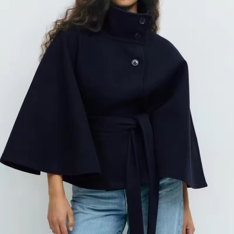 Marceline Belted Cape Jacket
