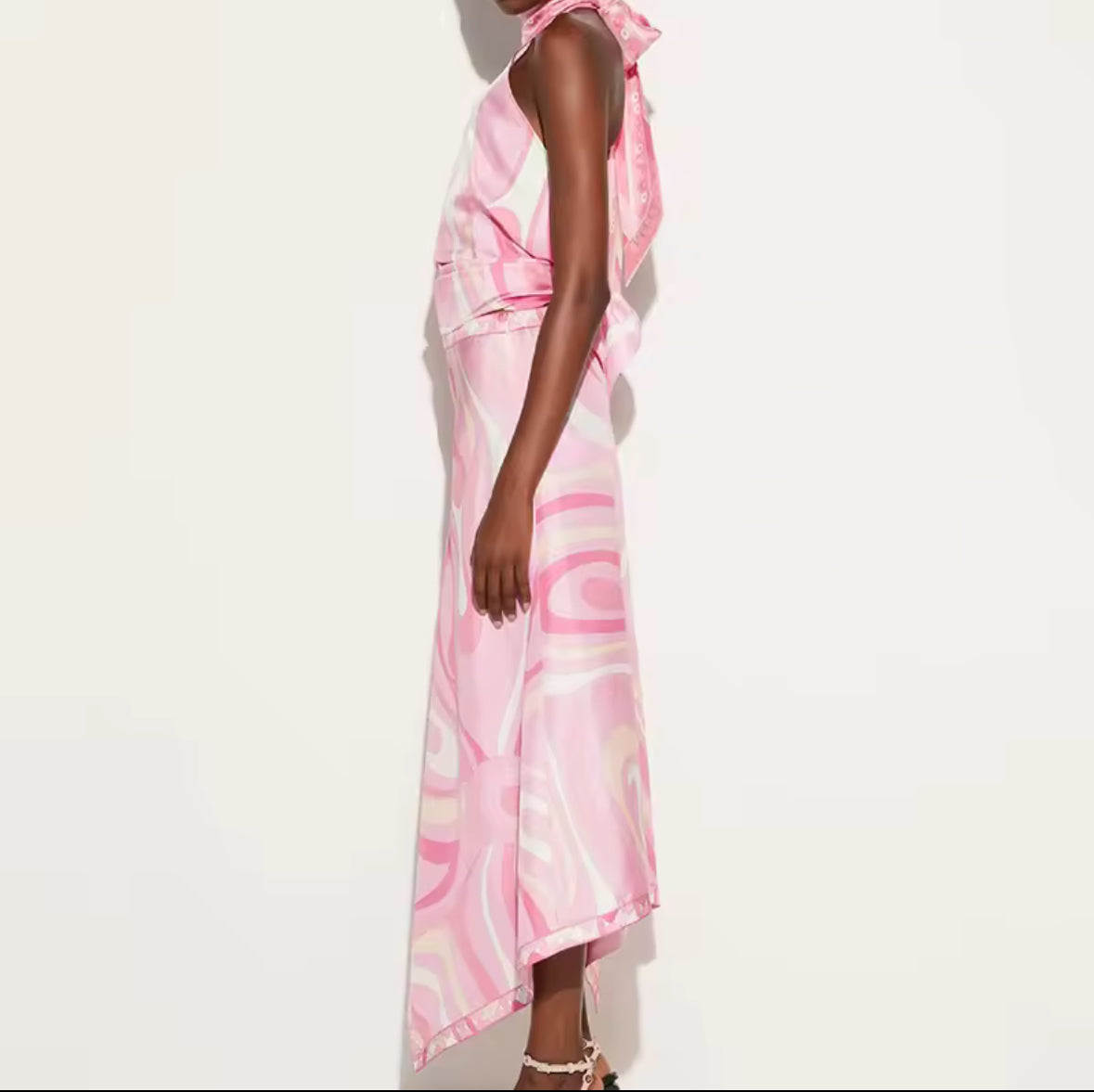 Elara Back-Tie Skirt Set