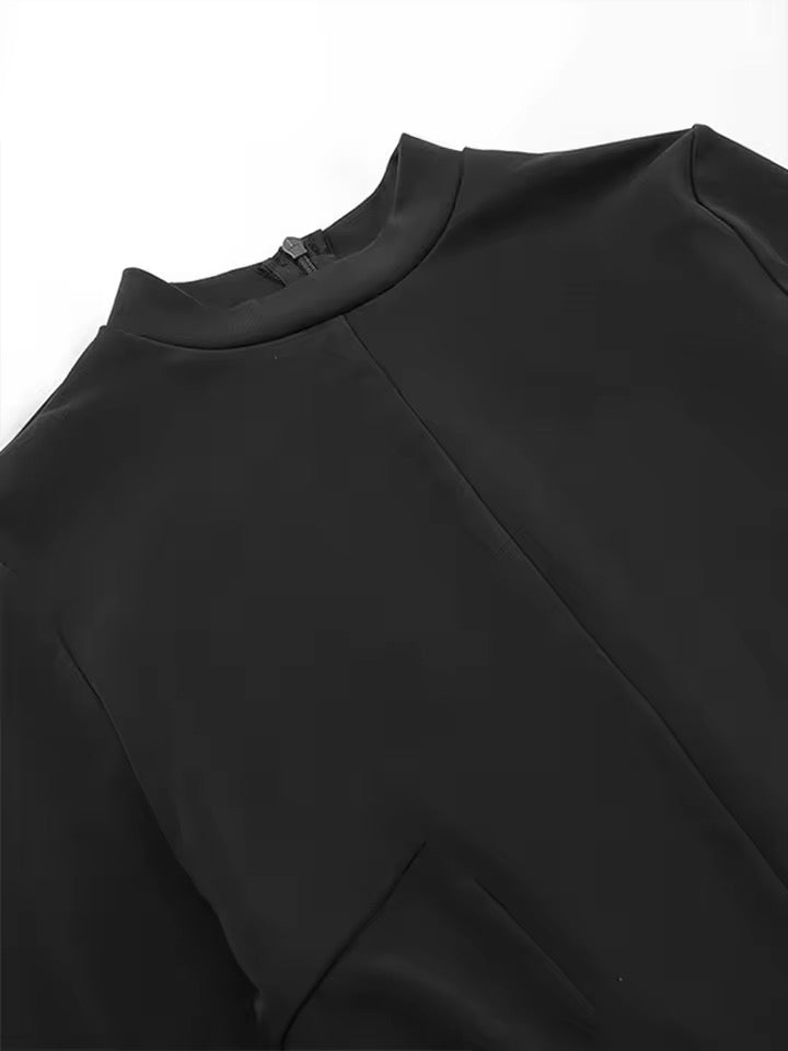 Vienna High Collar Mini Dress