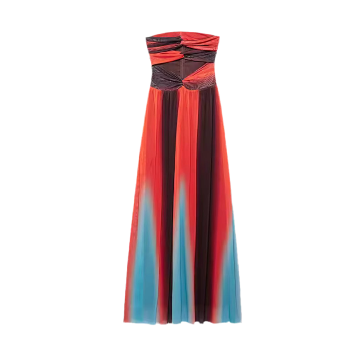 Solara Strapless Ombre Maxi Dress