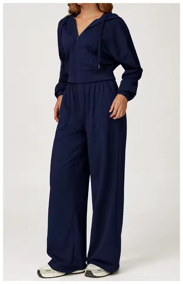 SYLA Cozy Motion 2-Piece Set – Zip Hoodie + SweatPants