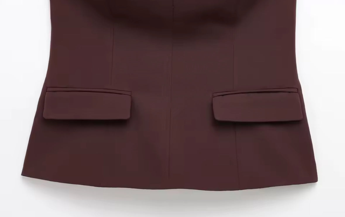 Celine Structured Strapless Pocket Corset Top
