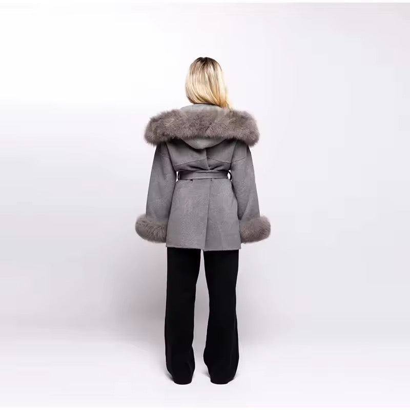 Monaco Luxe Coat with Faux Fur