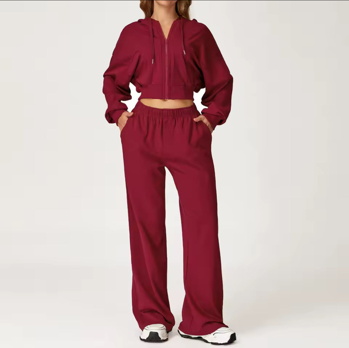 SYLA Cozy Motion 2-Piece Set – Zip Hoodie + SweatPants