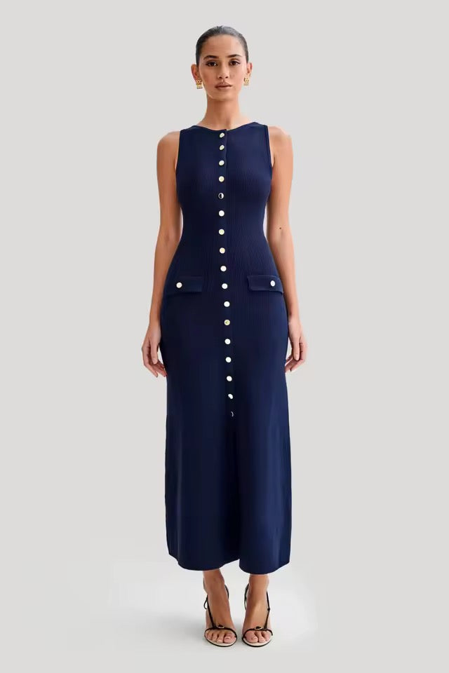 Madison Buttoned Maxi Dress