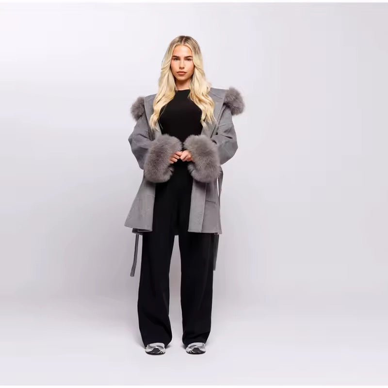 Monaco Luxe Coat with Faux Fur