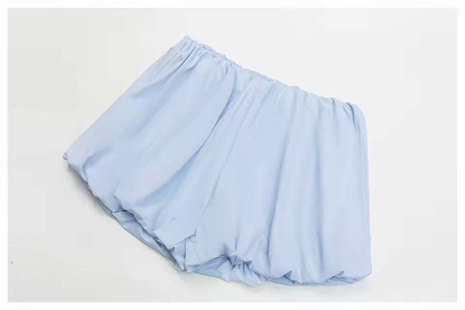 SYLA Breeze 2-Piece Set – Bandeau Top + Bubble Shorts