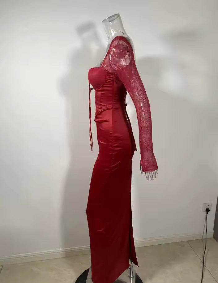 Valentina Lace Corset Maxi Dress