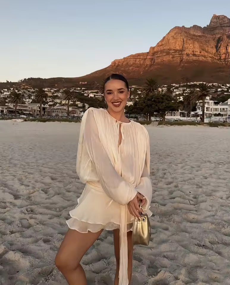 Valéa Draped Mini Dress Set