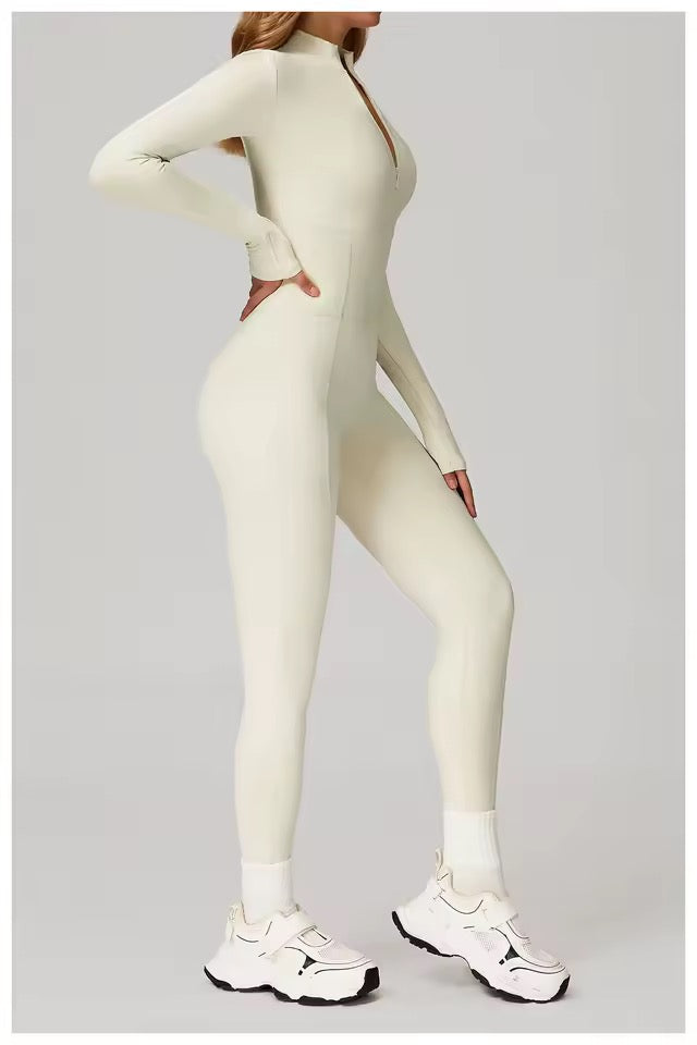 SYLA Axis Suit – Sculpting Zip One Piece Jumpsuit