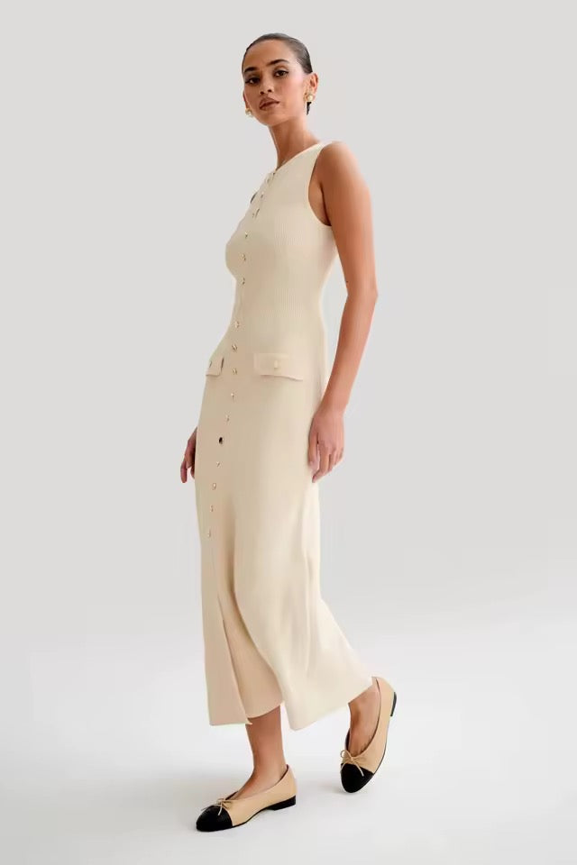 Madison Buttoned Maxi Dress