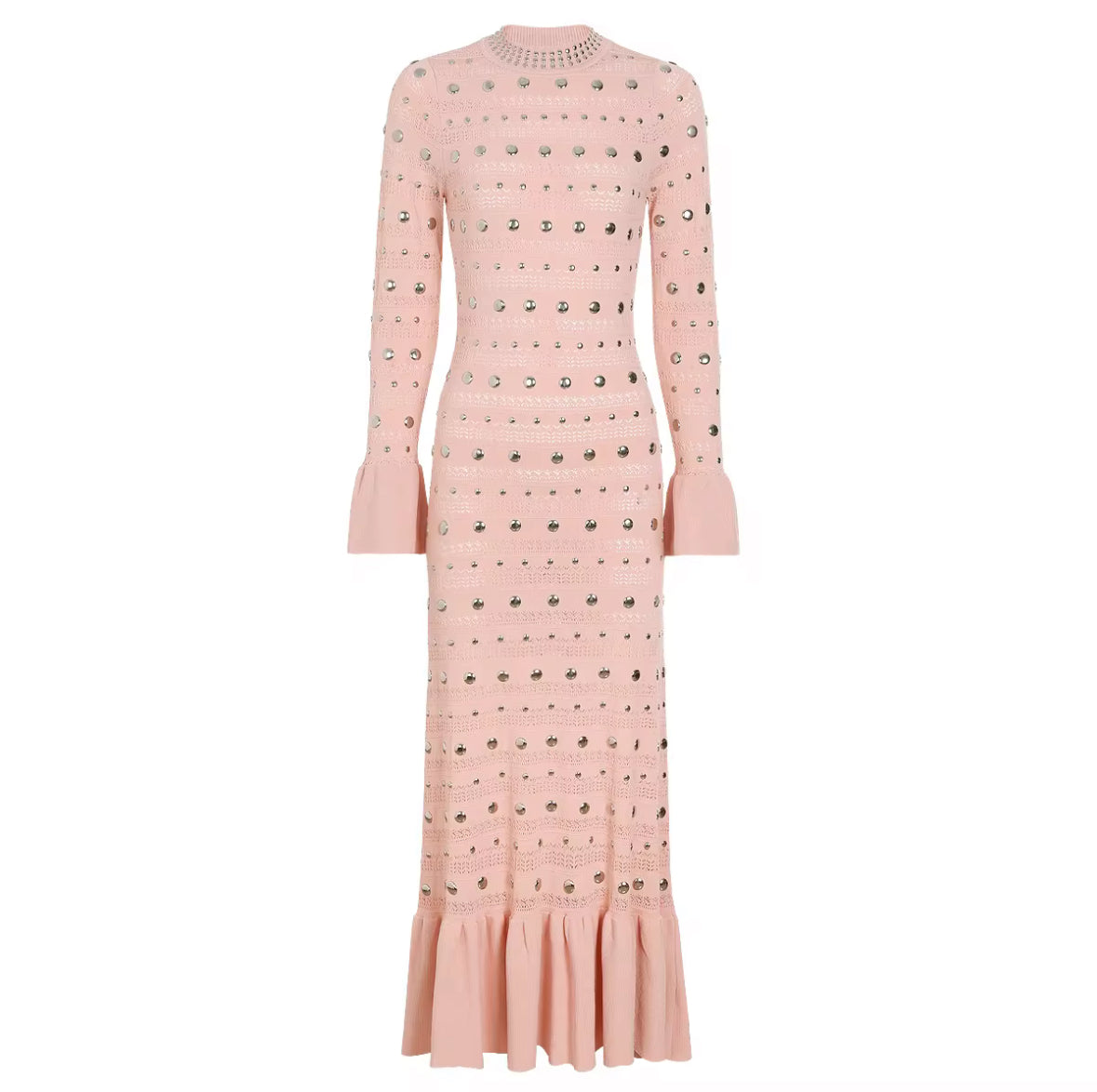 Lunéa Studded Knit Maxi Dress