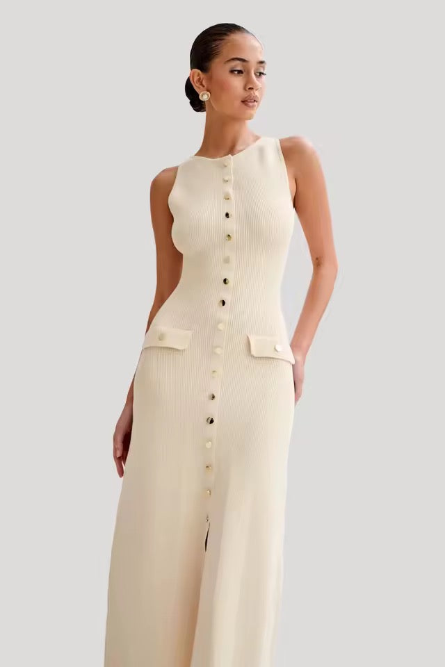 Madison Buttoned Maxi Dress