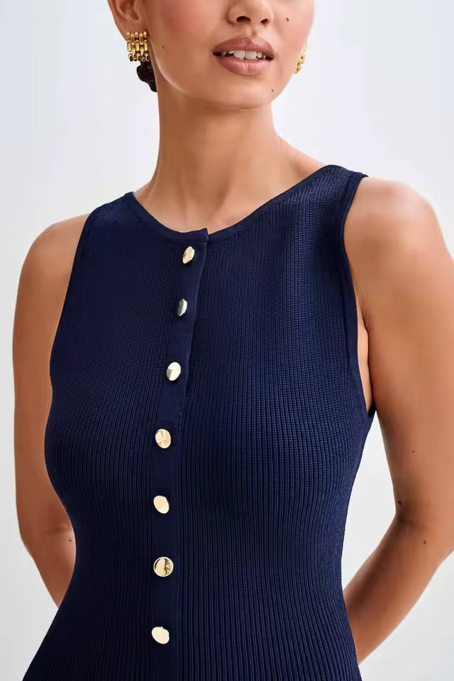 Madison Buttoned Maxi Dress
