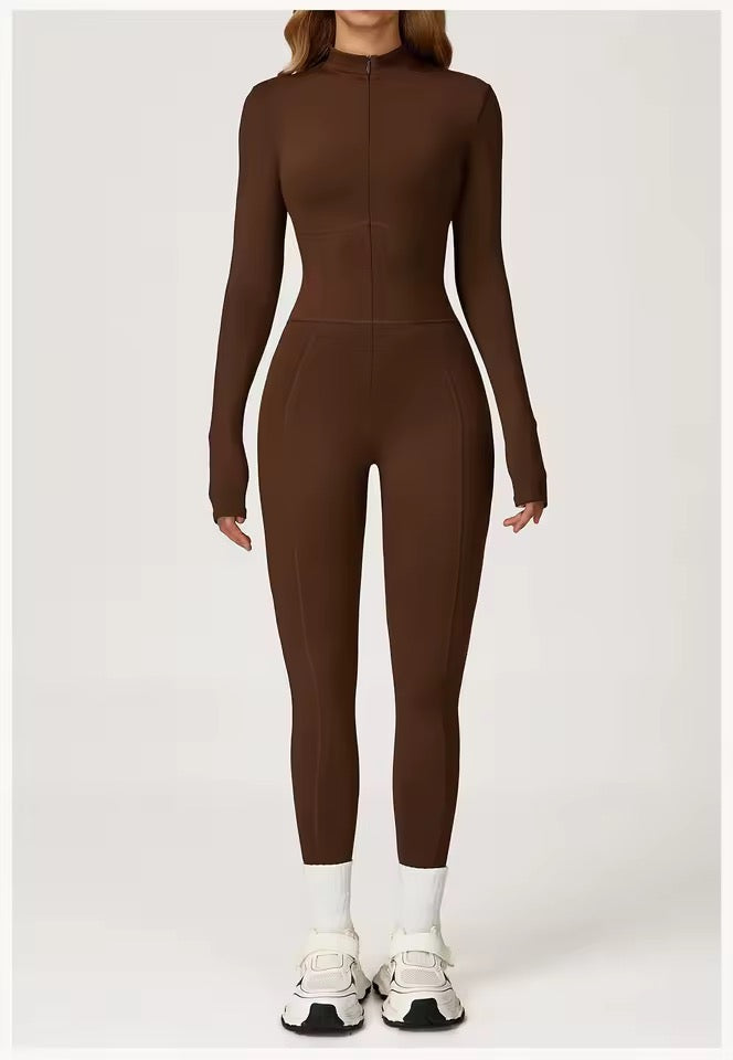 SYLA Axis Suit – Sculpting Zip One Piece Jumpsuit