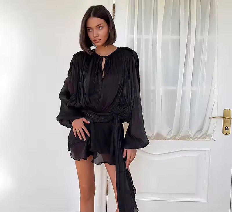 Valéa Draped Mini Dress Set