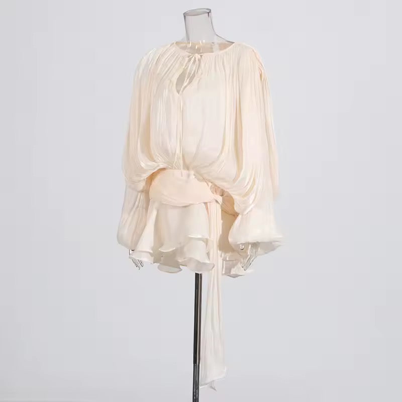 Valéa Draped Mini Dress Set