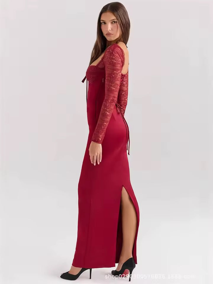 Valentina Lace Corset Maxi Dress