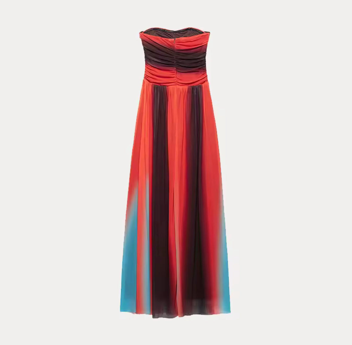Solara Strapless Ombre Maxi Dress
