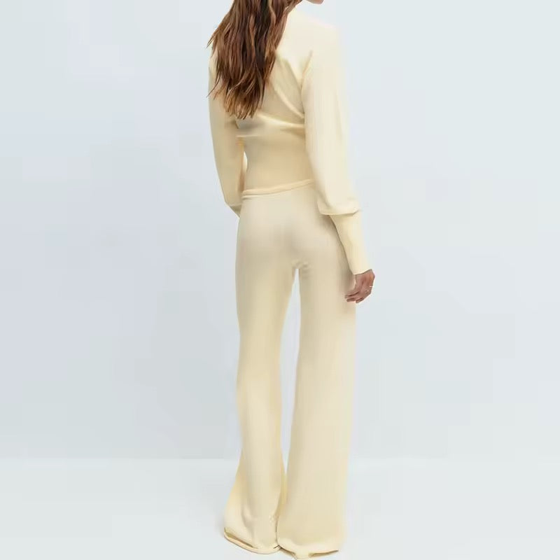 Haven Ribbed Button Lounge Set