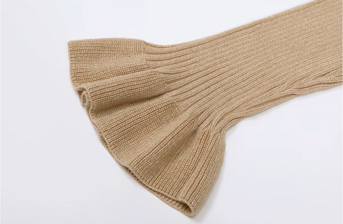 Noéline Buttoned Knit Midi Dress