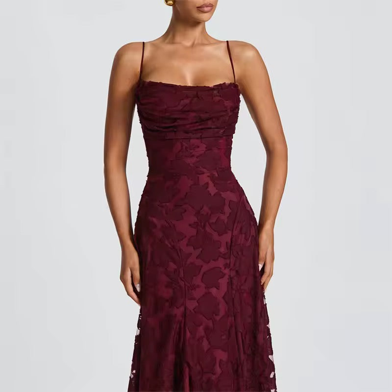 Arabella Lace-Back Maxi Dress