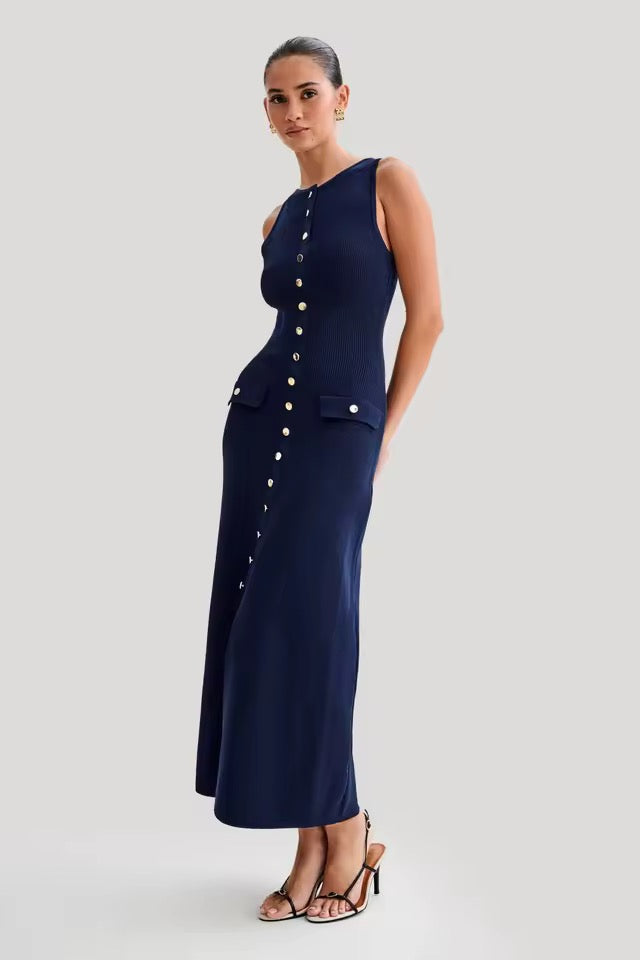 Madison Buttoned Maxi Dress