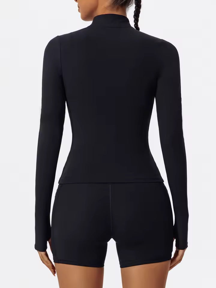 SYLA Verge Set – Half-Zip Performance Set with Shorts or Flared Pants