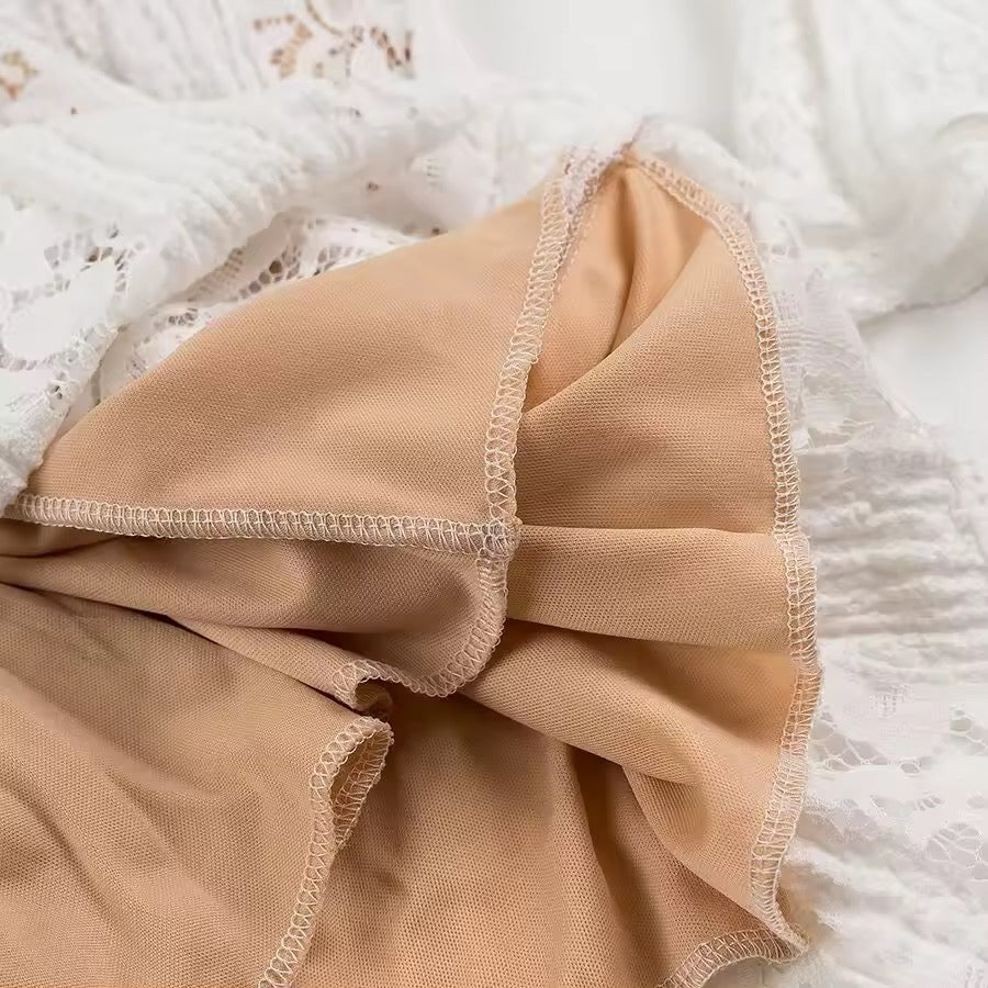 Luminara Off-Shoulder Lace Mini Dress