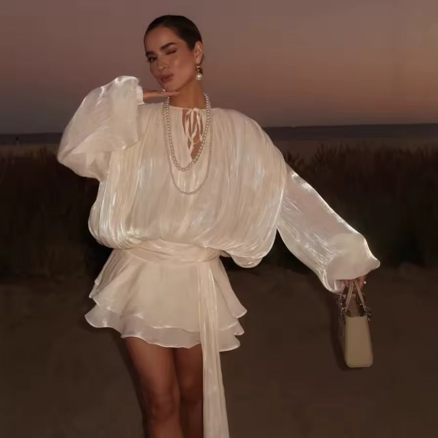 Valéa Draped Mini Dress Set