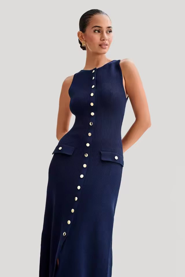 Madison Buttoned Maxi Dress